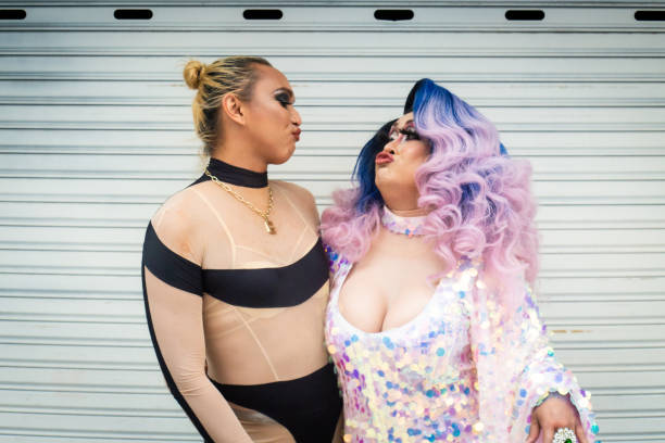 istock Drag queens on the street 1390648920