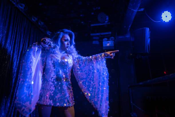 istock Asian drag queen performing at an LGBTQ bar 1390649011