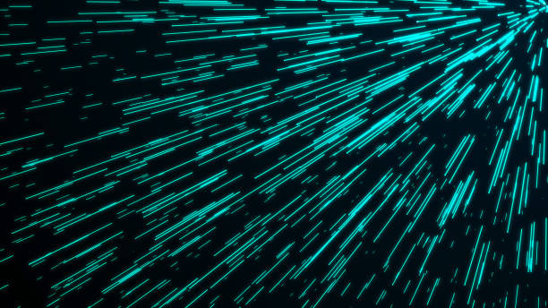 istock Hyper jump. Abstract cosmic background. Neon glowing rays in motion. Colorful explosion. 3d illustration 1390650174