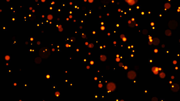 istock Dust sparkling golden particles. Shiny Christmas background. Fantastic llustration. 3d rendering. 1390650732