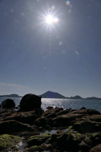 istock Blue sea illuminated by the sunny sun 1390655670