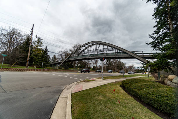 istock Bridge over Maple Road in Bloomfield Hills, MI 1390658457