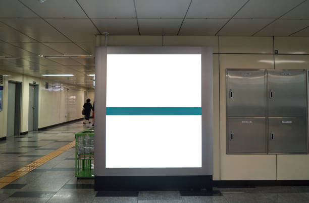 istock Subway Scenery and Advertising Mockup 1390663902
