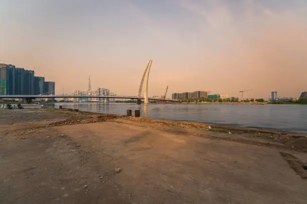 Photo of Sai Gon river in sunset