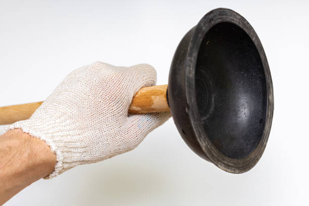 istock hand holding vantus with wooden handle on white background 1390668723