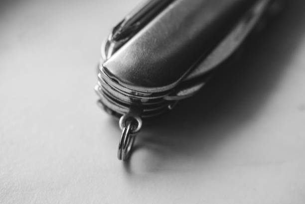Close-up of a multifunctional pocket knife