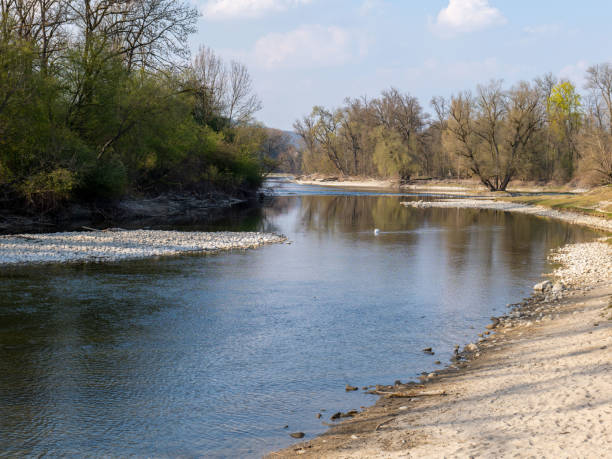 istock dry river landscapes in Switzerland/ global warming concept 1390673263
