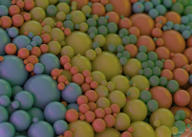 istock Many colorful plastic balls abstract background. 3D illustration 1390674186