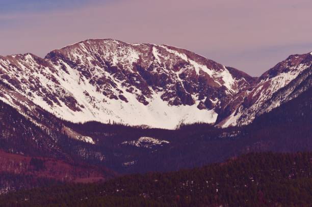 A beautiful sunny Winter day in Rocky Mountain National Park, Colorado, USA