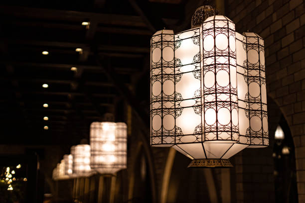 istock ceiling lamp in focus against the background of others 1390686227