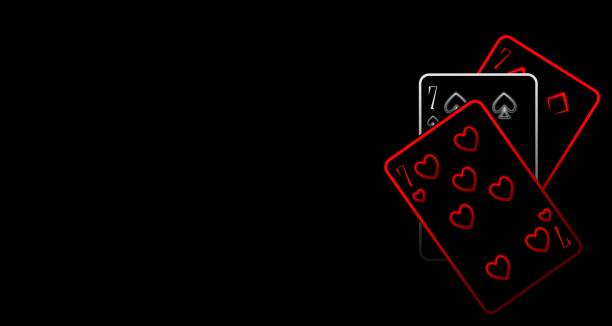 istock three sevens, playing cards, a successful combination on a dark background 1390692292