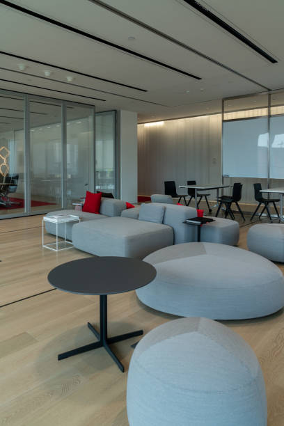 istock Interior of modern office lobby 1390692307