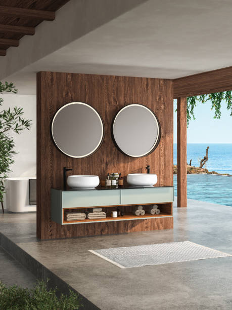 istock Interior of stylish bathroom 1390695755