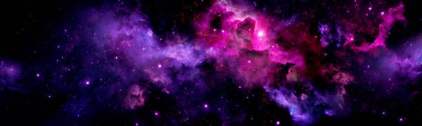 istock Deep Space Purple Nebula with Bright Stars 1390695856
