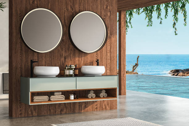 istock Interior of stylish bathroom 1390696579