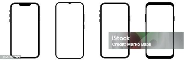 Telefoon Layout Mobile Phone Template Layout Vector Illustration Stock Illustration ...