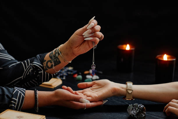istock Spiritual Seance in Dark 1390702813