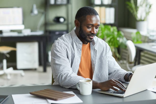 istock Black Businessman Working at Home 1390703979