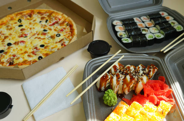 istock Delivery and takeout food. Ready to eat. Lunch idea. 1390706724