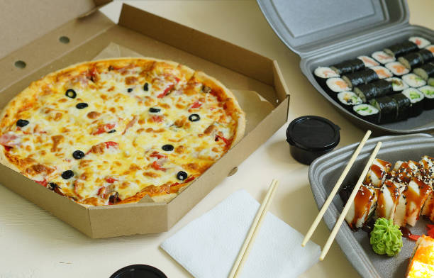 istock Delivery and takeout food. Ready to eat. Lunch idea. 1390706808