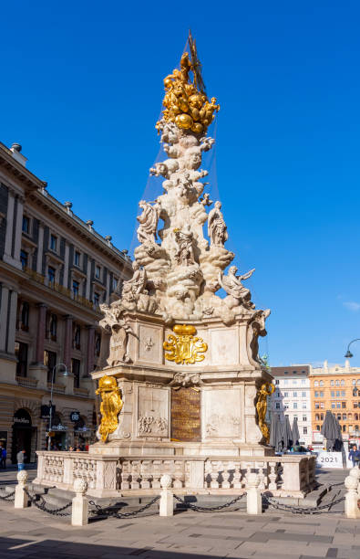 istock Plague Column (Trinity column) on Graben street, Vienna, Austria 1390707041