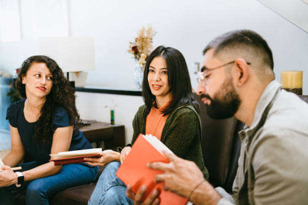 istock Book Club Meeting at home 1390708469