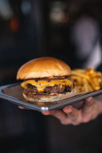 istock Close Up to a Nice Juicy Burger 1390710986