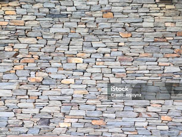 Stone Wall Background Stock Photo - Download Image Now - Central Otago, Schist, Old