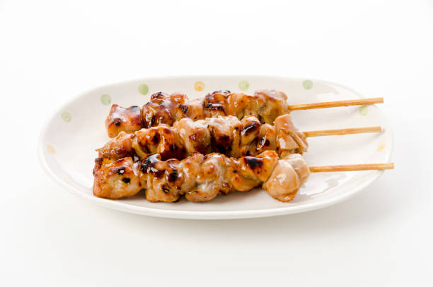 istock Yakitori, Japanese style skewered chicken 1390727907