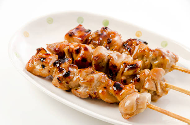 istock Yakitori, Japanese style skewered chicken 1390727910