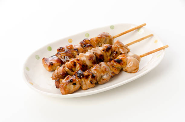 istock Yakitori, Japanese style skewered chicken 1390727921
