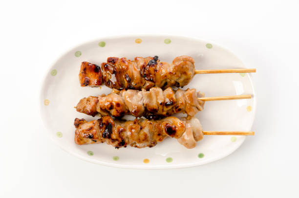 istock Yakitori, Japanese style skewered chicken 1390727922