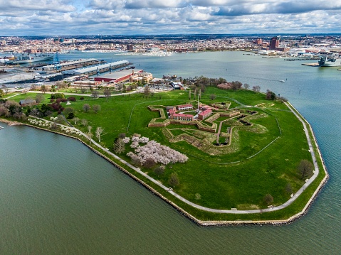 Aerial Photo of Fort McHenry in Baltimore, MD