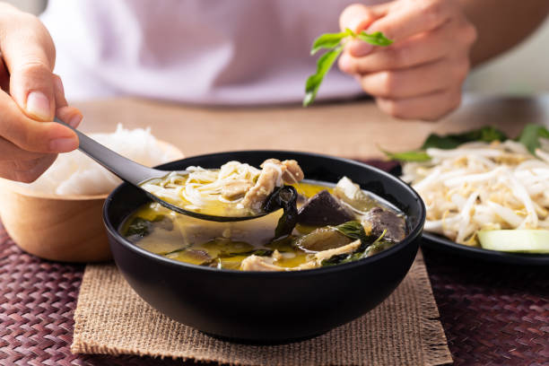 istock Thai food, Green curry chicken 1390736599