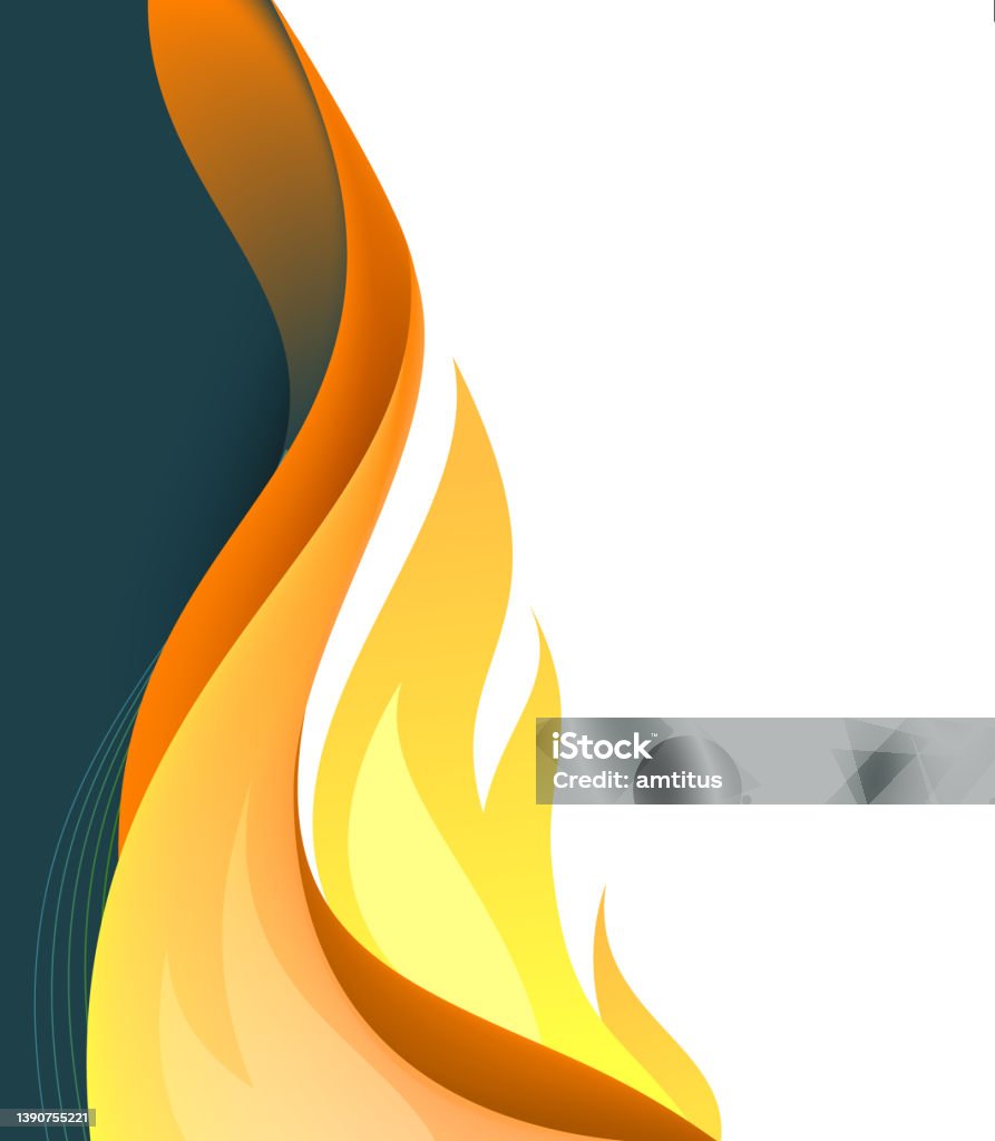 Fire Image Layout Fire Template Stock Illustration - Download Image Now - Flame, Fire ...