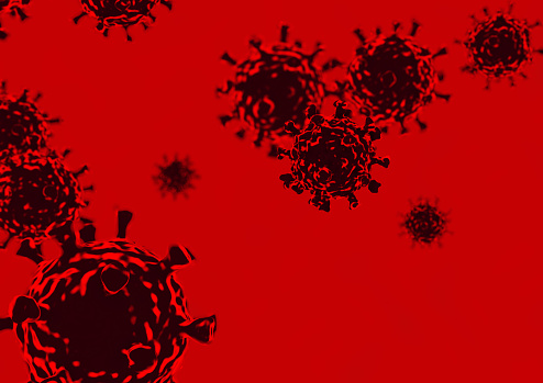Coronavirus 2019-ncov. 3D rendering.