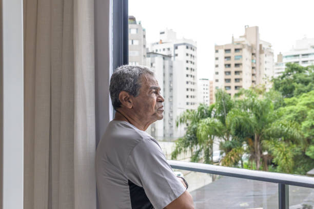 istock Elderly man contemplating silence 1390762503