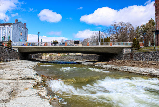 Ganaraska River at Port Hope, Ontario, Canada