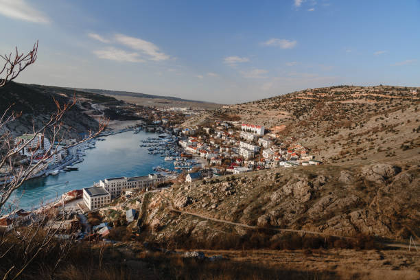 istock View of Balaklava Bay in spring. Crimea 1390772794