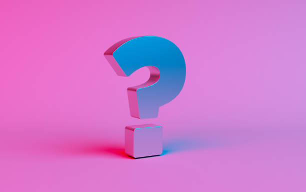The question symbol is in tinted composition. stock photo