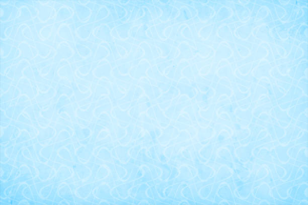 ilustrações de stock, clip art, desenhos animados e ícones de horizontal of monochrome bright vibrant aqua sky blue coloured vector backgrounds with subtle abstract grunge smudges and abstract curved zig zag lines pattern or design all over - mottled blue backgrounds softness