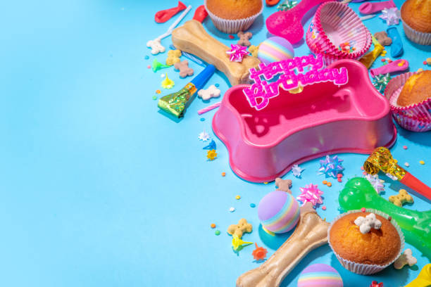 istock Dog happy birthday background 1390791740