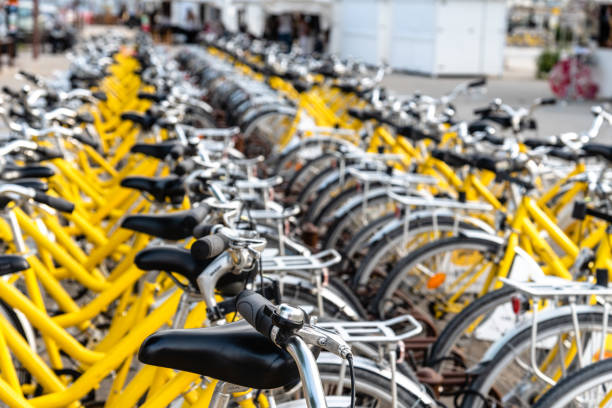 istock Rental Bike Park Lot 1390796849
