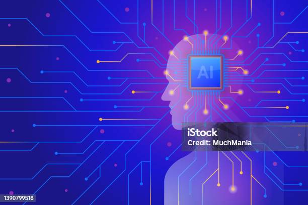 Artificial Intelligence Machine Learning Background Stock Illustration ...