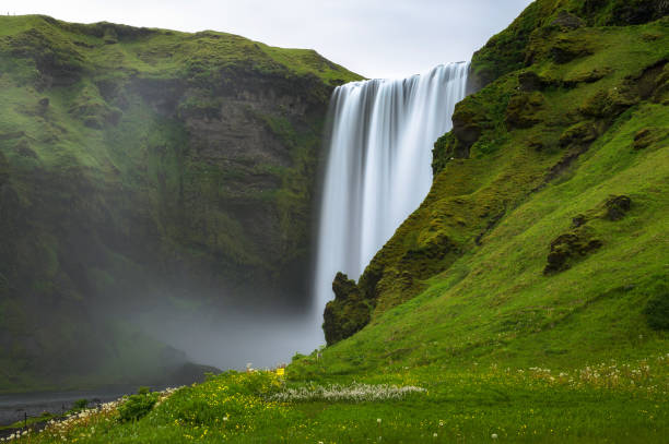 istock Skogafoss waterfall in southern Iceland 1390801495