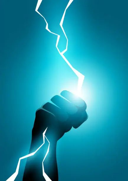 Lightning Bolt In Hand Free lightning bolt hand Vector Images | FreeImages
