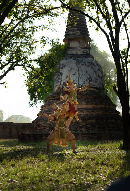 istock Khon, Is a classical Thai dance in a mask. In Ramayana literature, 1390802016