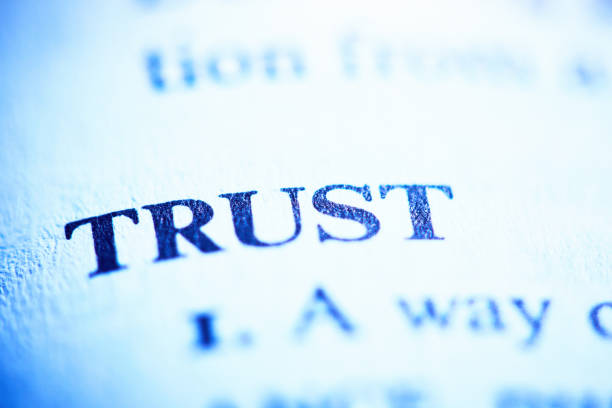 Trust defined in a business dictionary stock photo