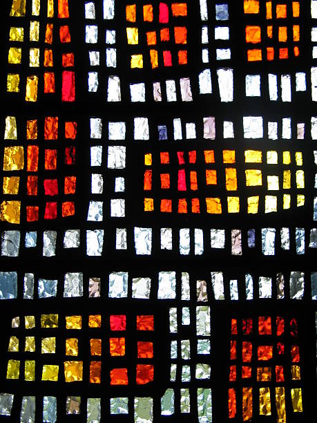 dalles de verre stained glass 2 stock photo