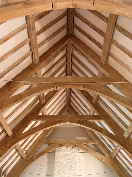 Medieval Roof Beams 2 stock photo